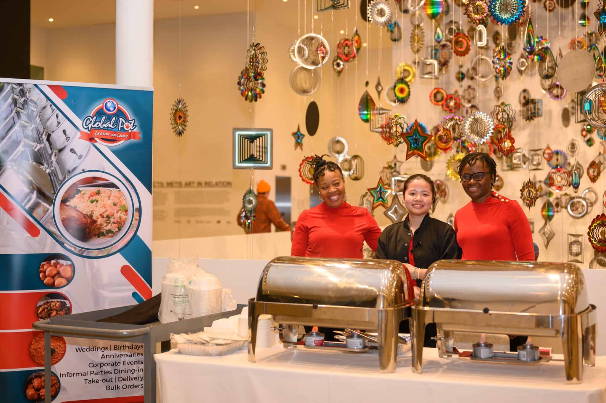 Members of the BPES community connecting at an event